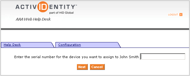 Assign a New Device to a User | AAA Server for Remote Access | HID Global