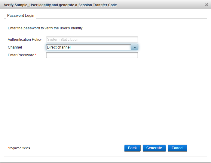Manage Session Transfer Codes | ActivID Appliance | HID Global