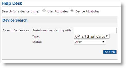 Searching for a Device by Device Attributes | ActivID CMS | HID Global