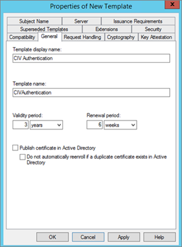 Configuring Microsoft Certificate Templates | ActivID CMS | HID Global