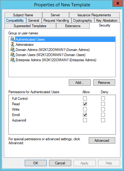 Configuring Microsoft Certificate Templates | ActivID CMS | HID Global