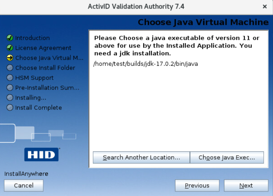 Installing Validation Authority on Linux