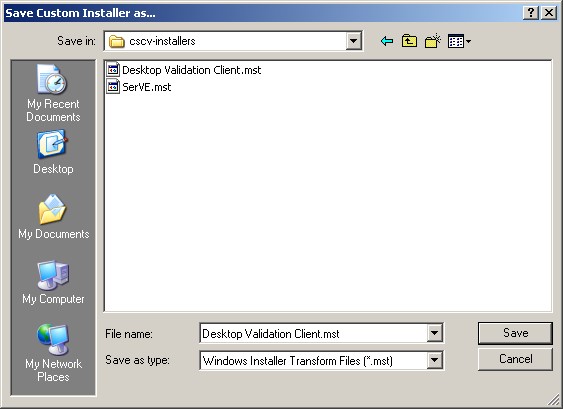 Export the Configuration