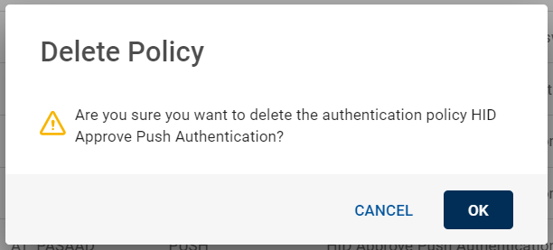 Configuring Push Authentication Policies