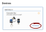 Devices view with a recycled token.