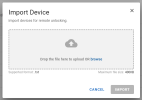 Device Management Import device file