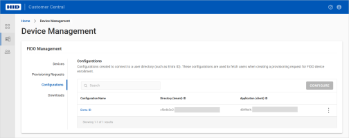 Device Management Entra ID configuration