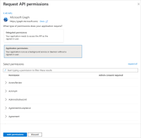 Entra ID add API permission