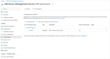 Entra ID app API permissions