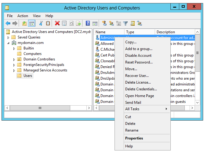 Using the ADUC Snap-Ins | DigitalPersona AD | HID Global