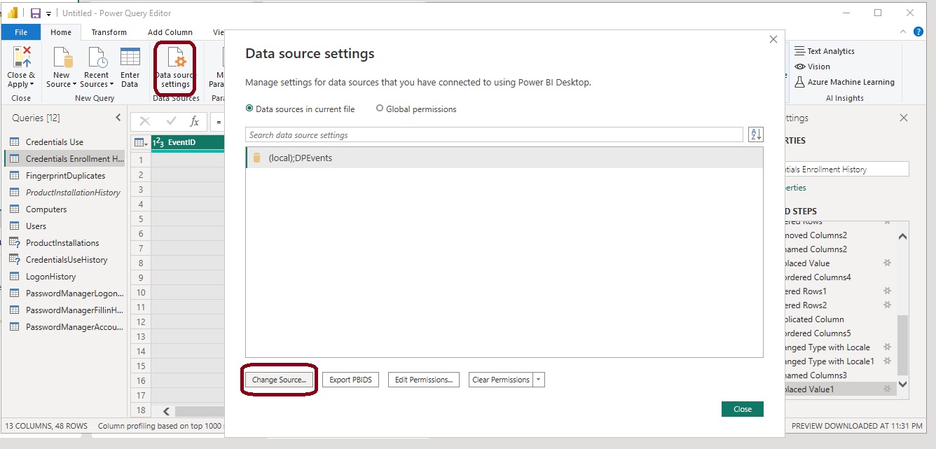 Using Microsoft Power BI for Reporting | DigitalPersona AD | HID Global