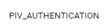 PIV Authentication list item