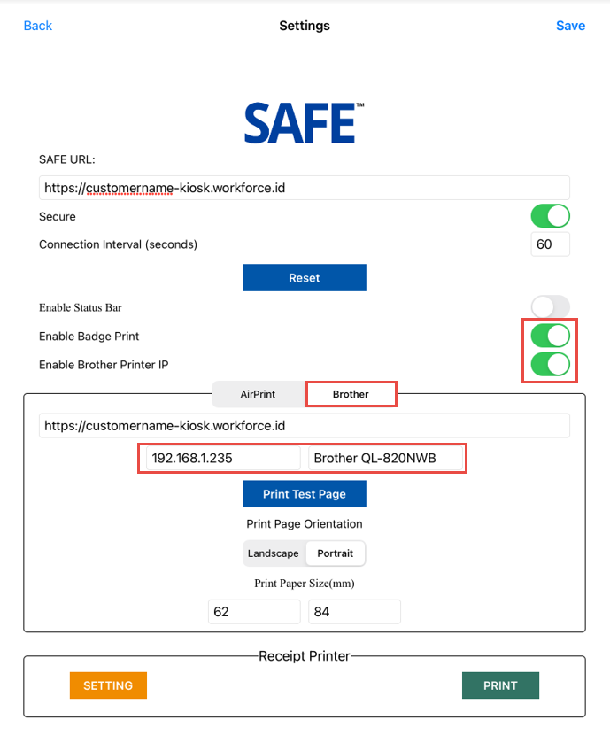 Brother Printer using IP Address
