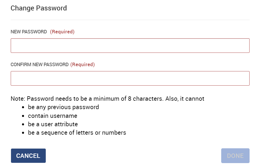 Reset Passwaord