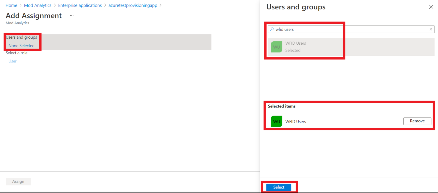 Assign users and groups