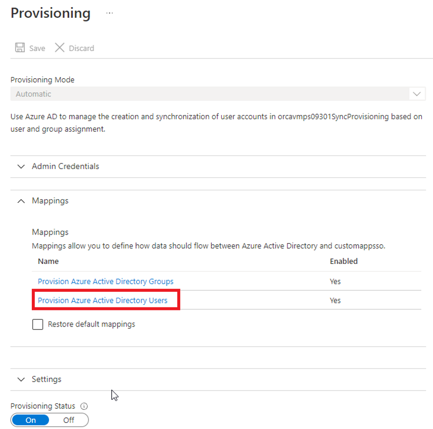 Provision Azure Active Directory Users
