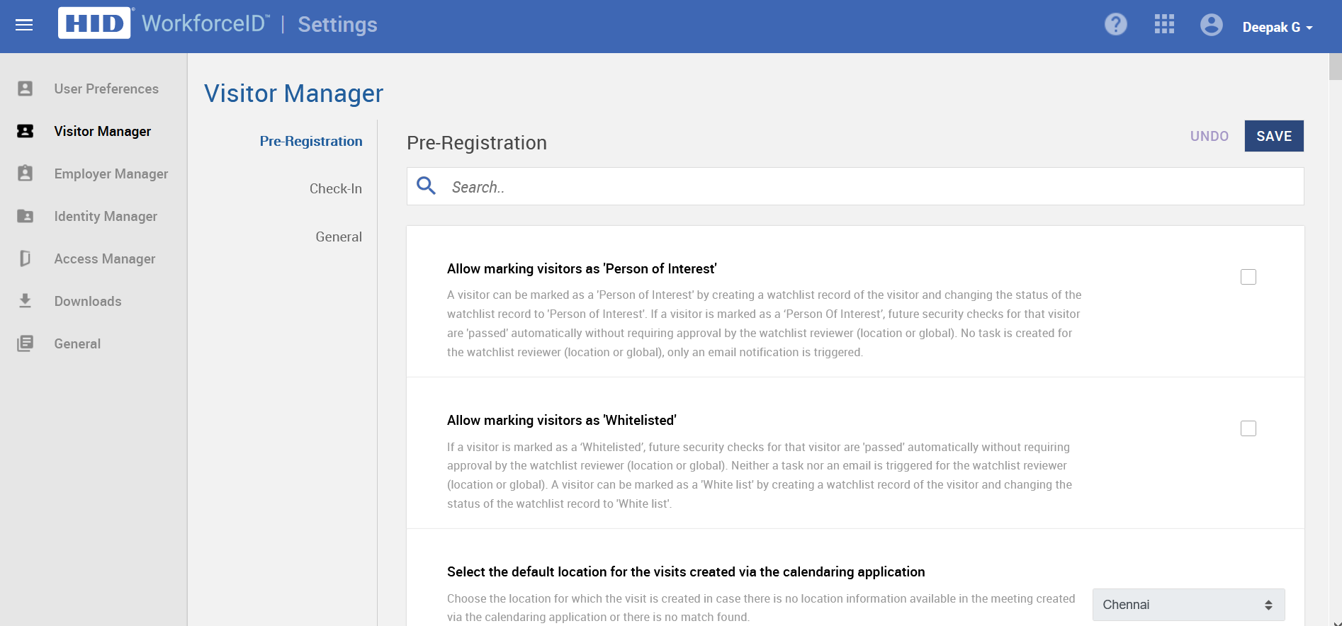 Configure Visitor Management workflow
