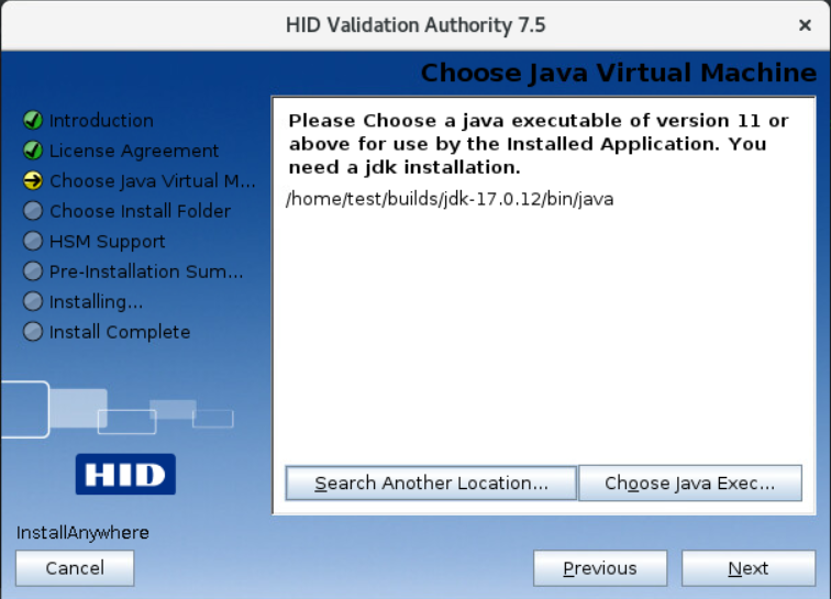 Installing Validation Authority on Linux