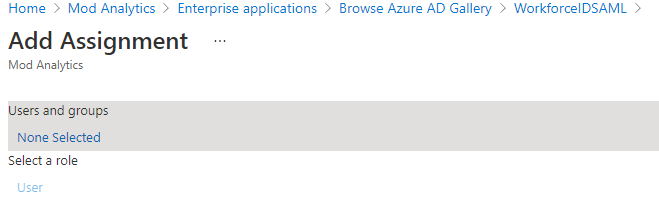 Enable SAML Authentication in Azure AD