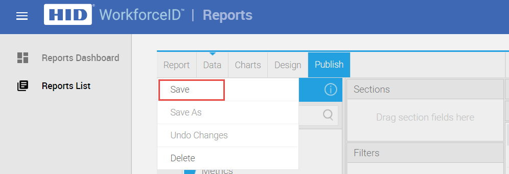 Save the reports